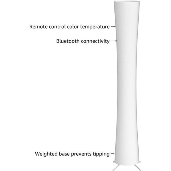 Floor Lamp, 61'' Smart RGB LED Corner Lamp with Music Sync and 16 Million DIY - Picture 3 of 14